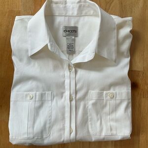 Chico's Classic White Button Down Shirt